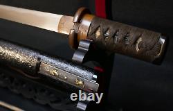 Japanese Edo Period Tanto Dagger Mumei, Koshirae Mounts Kozuka Fine Temper