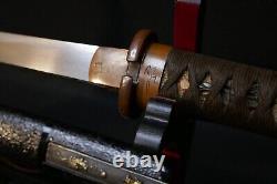 Japanese Edo Period Tanto Dagger Mumei, Koshirae Mounts Kozuka Fine Temper