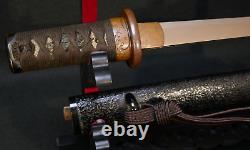 Japanese Edo Period Tanto Dagger Mumei, Koshirae Mounts Kozuka Fine Temper