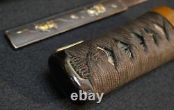 Japanese Edo Period Tanto Dagger Mumei, Koshirae Mounts Kozuka Fine Temper