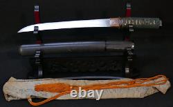 Japanese Edo Wakizashi otanto Koshirae Mounts Sword Signed'Mori Mitsu', Fine