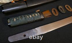 Japanese Edo Wakizashi otanto Koshirae Mounts Sword Signed'Mori Mitsu', Fine