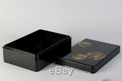 Japanese Fine paper lacquered storage box T9