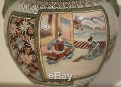Japanese Finely Detailed Beautifully Preserved Antique -Vases or Lamps