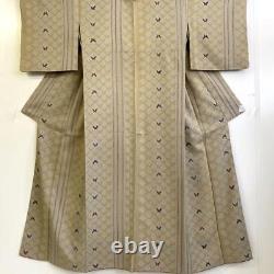 Japanese Kimono Fine Pattern Pure Silk Vintage Antique Japan 230