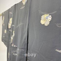 Japanese Kimono Fine Pattern Pure Silk Vintage Antique Japan 303