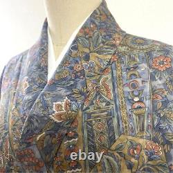 Japanese Kimono Fine Pattern Pure Silk Vintage Antique Japan 32