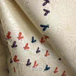 Japanese Kimono Fine Pattern Pure Silk Vintage Antique Z5712