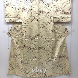 Japanese Kimono Fine Pattern Pure Silk Vintage Antique Z5712