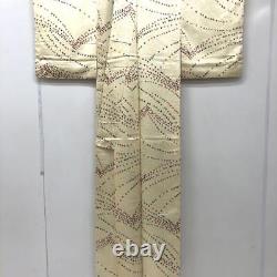 Japanese Kimono Fine Pattern Pure Silk Vintage Antique Z5712