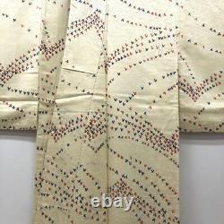 Japanese Kimono Fine Pattern Pure Silk Vintage Antique Z5712