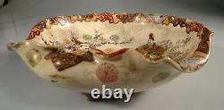 Japanese Satsuma Plate Finely Painted Antique