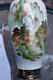 Japanese Satsuma Porcelain Vase 9 tall waterfall finely detailed birds Meiji