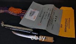 Japanese Shinshinto Tanto Dagger'Nagao Toshihide', NBTHK Cert. Fine Temper