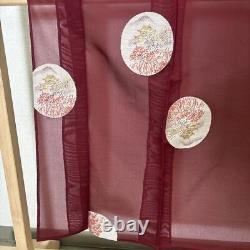 Japanese Summer Kimono Pure Silk Saori Semi-Antique Fine Pattern