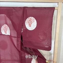 Japanese Summer Kimono Pure Silk Saori Semi-Antique Fine Pattern