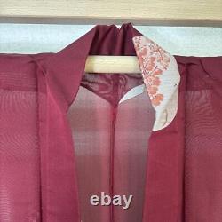 Japanese Summer Kimono Pure Silk Saori Semi-Antique Fine Pattern