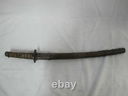 Japanese WAKIZASHI 28 Meiji Period SWORD with Fine Lacquer & Bronze Sheath