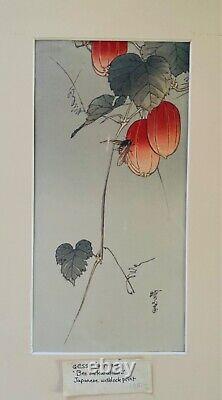 Japanese woodblock print (1871-1936) Bee on Karasuuri Fine Art