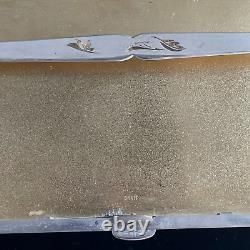 Large Vintage Fine Silver Asian / Japanese Style Cigarette Case Signed