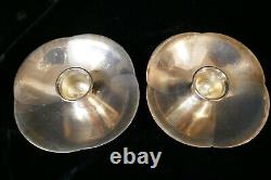 Mikimoto Vintage Japaneses Candle holders 950 fine Sterling 354.5 grams