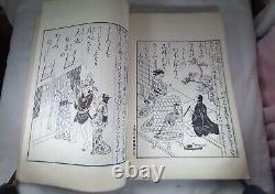 Original Fine Japanese Woodblock Women Diary Book