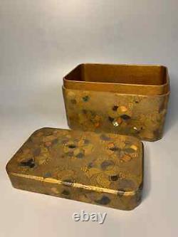 RARE Fine Japanese MAKI-E Lacquered Inlaid Box & Cover KOBAKO Edo Period 18thC