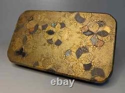 RARE Fine Japanese MAKI-E Lacquered Inlaid Box & Cover KOBAKO Edo Period 18thC