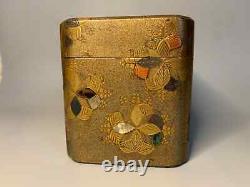 RARE Fine Japanese MAKI-E Lacquered Inlaid Box & Cover KOBAKO Edo Period 18thC