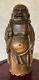 Rare, Fine Japanese Bamboo Buddha Statue Fukurokuju (God of Luck), Signed. Meiji