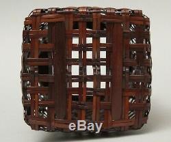 Set of Fine Japanese Ikebana Bamboo Baskets T18
