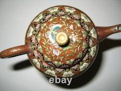 Very Fine Japanese Cloisonne Enamel Teapot Meiji