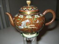 Very Fine Japanese Cloisonne Enamel Teapot Meiji