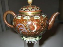 Very Fine Japanese Cloisonne Enamel Teapot Meiji