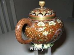 Very Fine Japanese Cloisonne Enamel Teapot Meiji