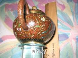 Very Fine Japanese Cloisonne Enamel Teapot Meiji