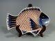 Very Fine Japanese Japan Imari Porcelain Fish Shape Plate ca. 19-20th century
