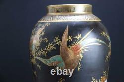 Very Fine and Old Japanese Gold Satsuma Porcelain Vase double gourd Vase