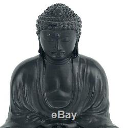 Vintage Fine Japanese Seated Meditating Altar Buddha Bronze Sculpture 3-1/4 U31